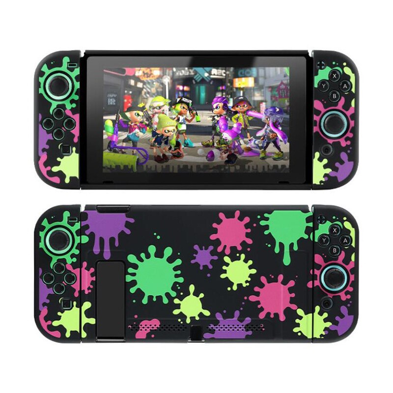 Funda protectora rígida para consola Nintendo, carcasa protectora con cristales para la espalda con cristales, para Monster Hunter RISE: H