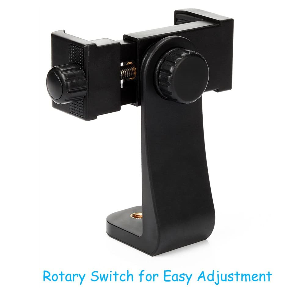 Phone Holder Stand 360 Degree Clip Support For Cell Phone Smartphone Tripod Mount Compatible With All 1/4 Screw Adapter
