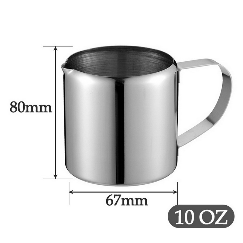100ml/200ml/300ml/450ml bærbare espresso-kaffemaskine moka-kande i rustfrit stål kaffebrygger-kedelkande til pro barista  #25: 10 oz