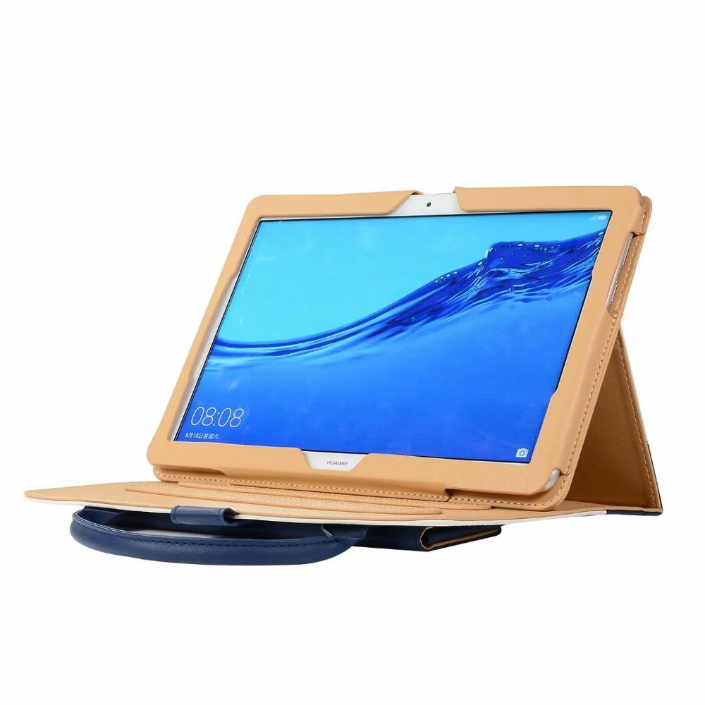 Håndtaske håndtaske til huawei mediapad  t5 10 tablettaske til huawei mediapad  t5 ags 2-w09/l09/l03/w19 10.1 " magnetisk cover + pen