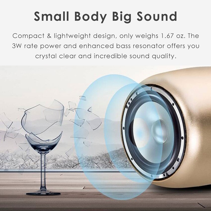 Mini metalen draadloze bluetooth speaker draagbaar klein zakformaat met selfie afstandsbediening subwoofer linttweeter