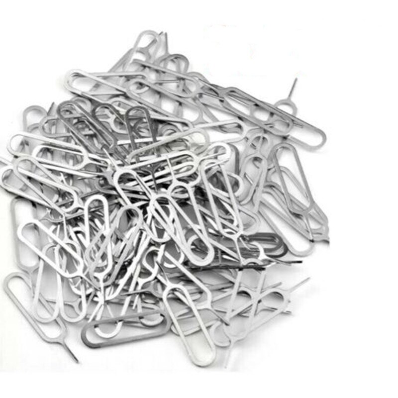 2000pcs/lot Sim Card Ejector Tool Sim Card Tray Eject Pin Key Tool For iPhone 5 6 7 8 x 11 12 for Mobile cell phone