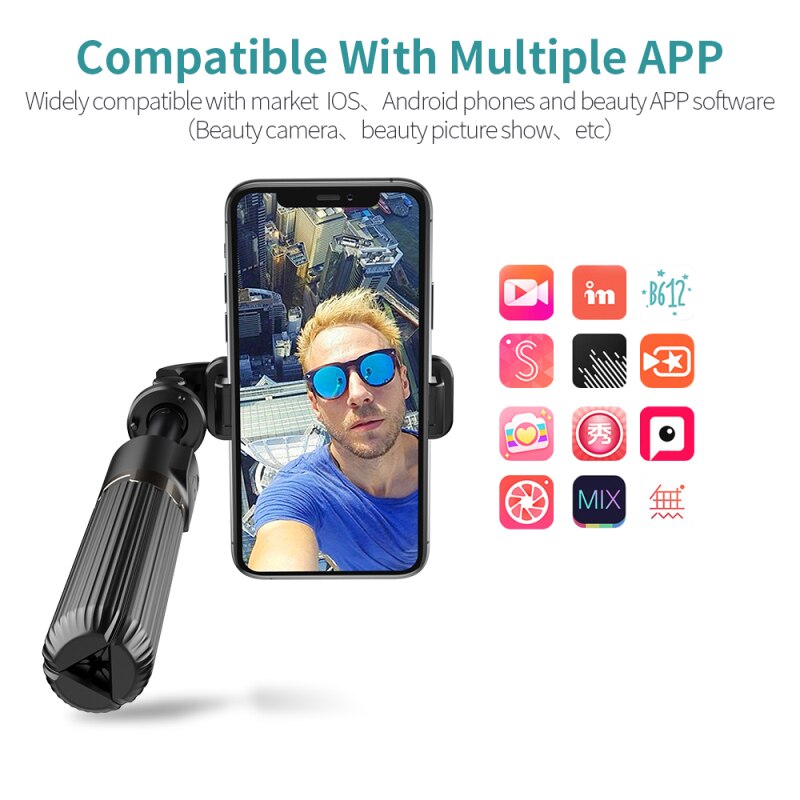 Extendable Bluetooth Selfie Stick - 101cm Max Length - Remote Control Holder for iPhone, Samsung Smartphones