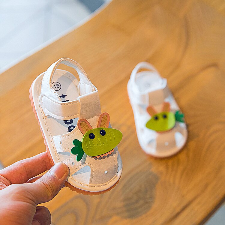 Chaussures d'été pour enfants, sandales à semelles souples, pour bébés et tout-petits, 11.5-13.5cm,: white / US3.5  Insole 11.5cm