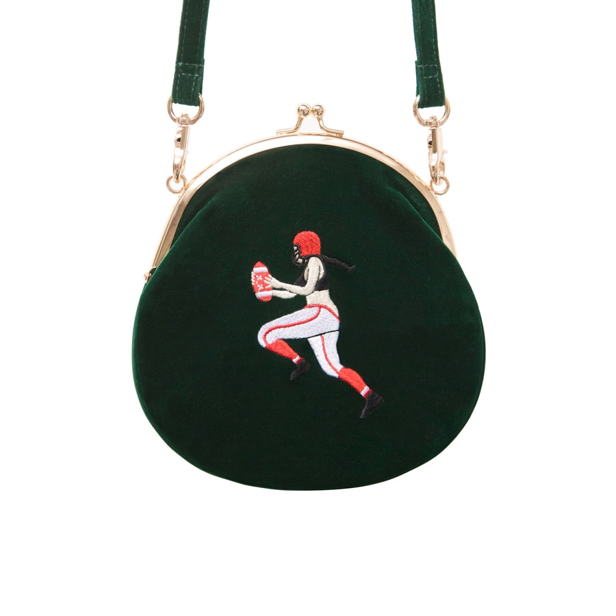 YIZI SToRe Vintage Velvet Embroidery Women Messenger Bags In Semi-circle Round Shape Original (FUN KIK)