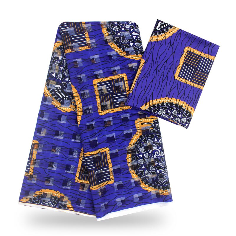 digital Organza silk fabric 3 yards+3 yards Chiffon african print ankara fabric satin silk fabric silk fabric