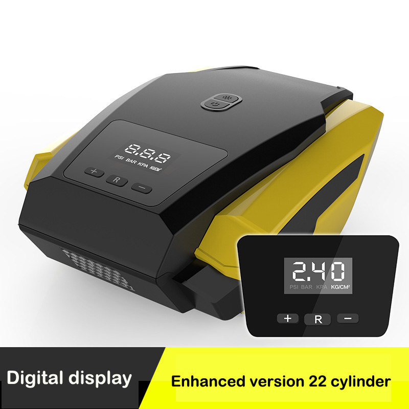 Digital  dc12v ac 220v bil luftkompressor bil däck boll fotboll inflator luftkompressor bärbar mini luftkompressor