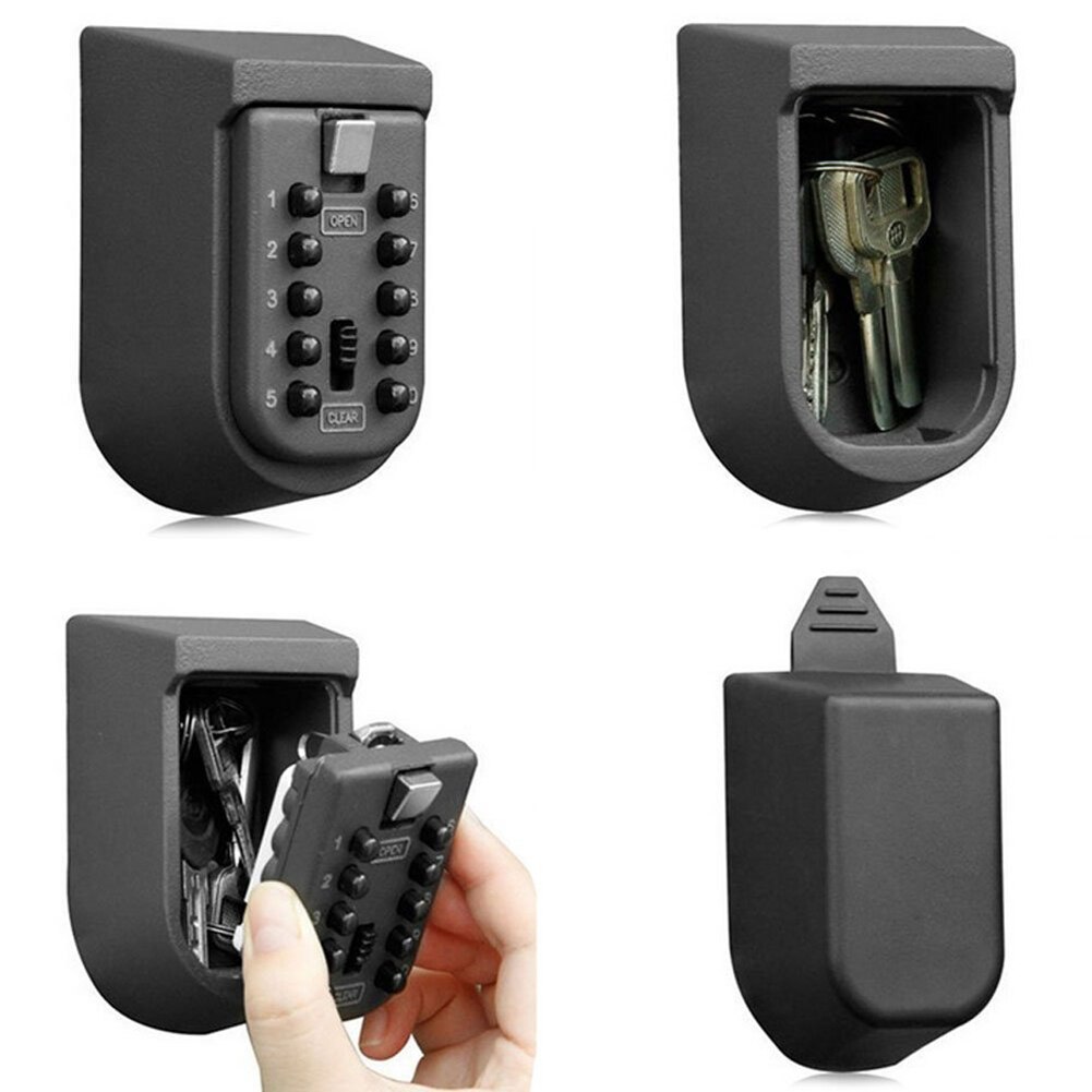 Resettable Key Safe Lock Box Wall Mount Key Safe House Key Opslag Lock Box Met Cijfers Combinatie Outdoor Sleutel Veilig lock Box