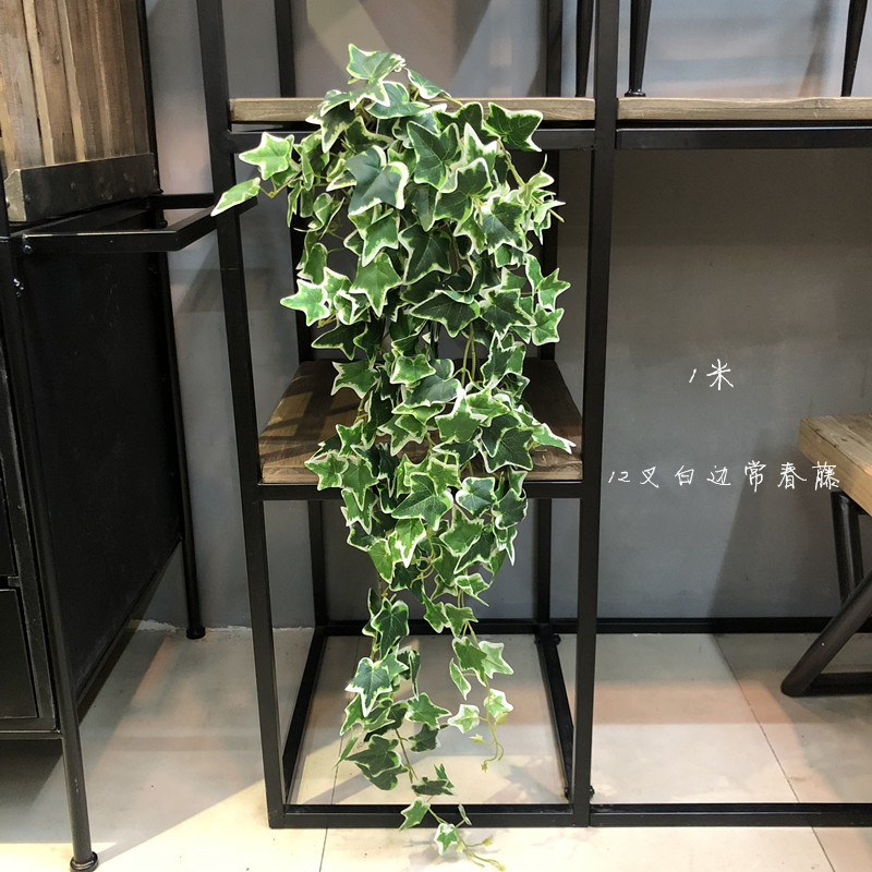 Paquete grande de plantas de vid artificiales, hiedra colgante, hojas de helecho persa, accesorios de decoración para de boda y jardín, 1 Uds.: Verde militar
