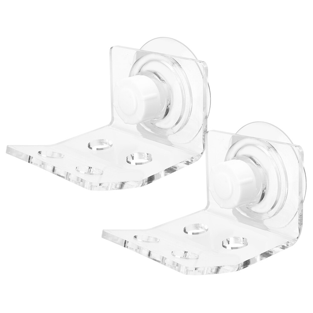 Aquarium Bracket Base 2Pcs Fish Tank Aquarium 4 Holes Front-Loading Bending Coral SPS Button Amputation Bracket Base