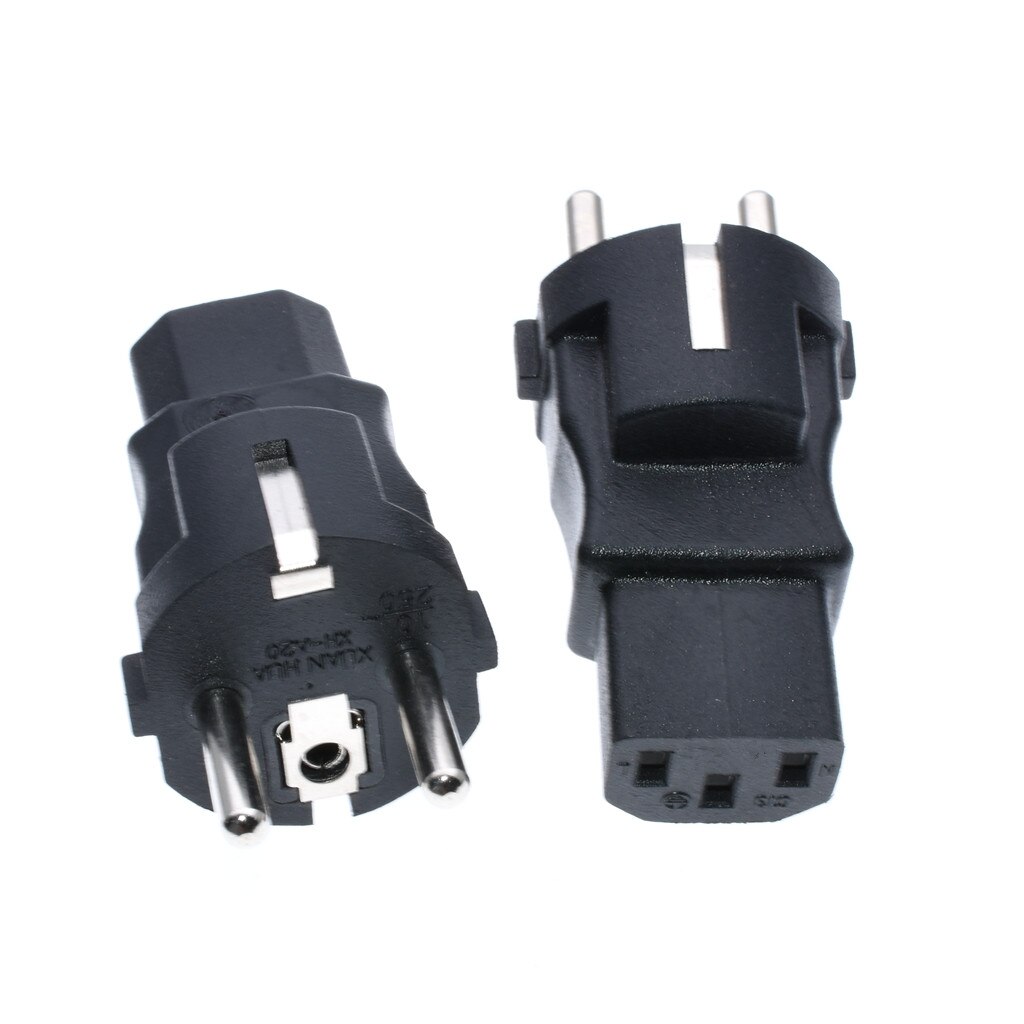 Europa naar IEC320 C13 Adapter, EU Male naar C13 3Pole Vrouwelijke AC Converter IEC320 C13 Vrouwelijke naar Europa CEE7/7 3Pole Male AC Adapter