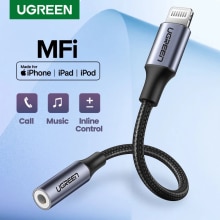 UGREEN adapter robić iphone&#39; ów MFi DAC Błyskawica robić 3.5mm adapter słuchawkowy robić iPhone 12 11 zawodowiec max xr Aux kabel akcesoria robić telefonów