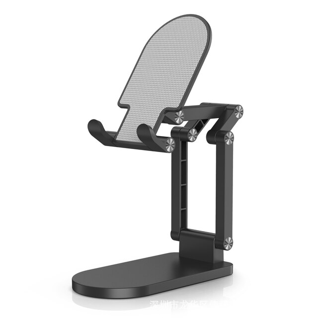 Tablet-ständer für ipad mini/samsung/xiaomi pro, iphone 13 , 12 11 handy, schreibtisch, verstellbar, faltbar, 7.9/10.5/11/12.9/16 zoll: Schwarz