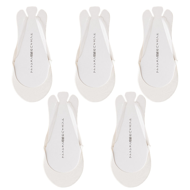 5Pairs Women's Socks Ultrathin Breathable Invisible Half Feet No Show Low Cut Boat Socks Invisible Ice Skil Sock Ladies Sokken: Gold