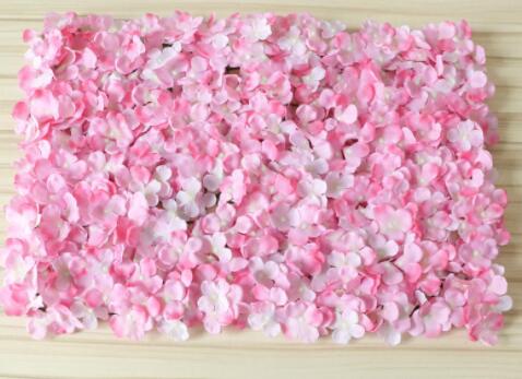 60 x 40cm kunstige silke blomsterpaneler, roser, peoner, hortensia blomsterbakgrunn for bryllupsfest blomsterveggdekorasjon: 12