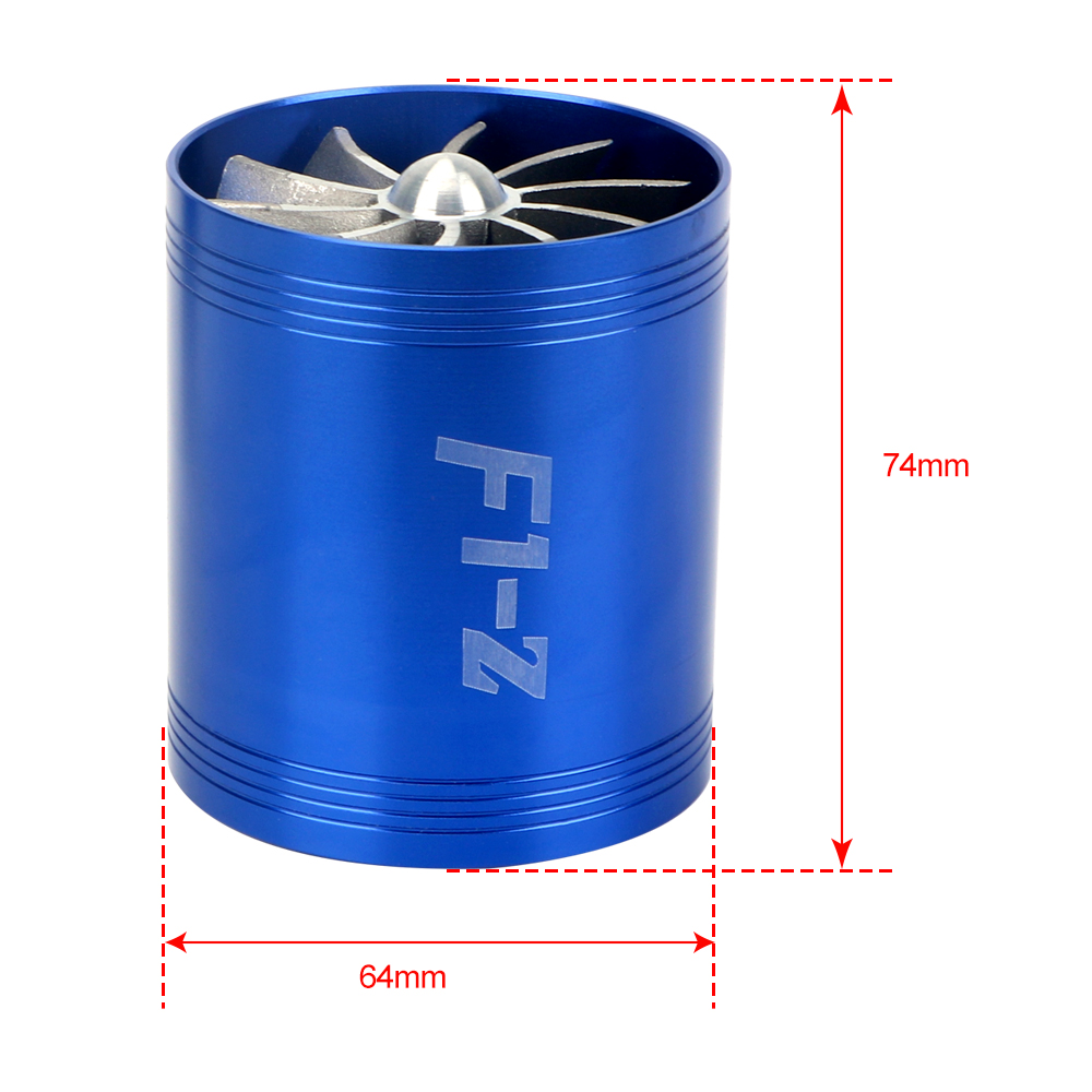 F1-Z automatique de Turbo de Turbine d'admission d'air de ventilateur économiseur de carburant de gaz de compresseur de voiture pour la Modification de voiture de moteur de véhicule