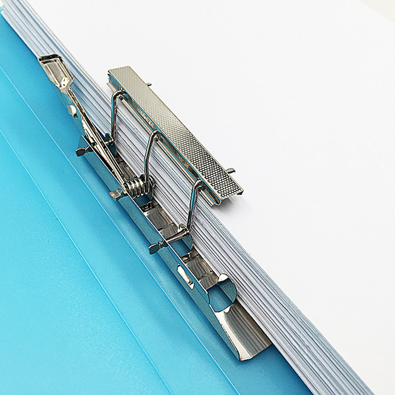 EZONE A4 Transparent File Folder Plastic Candy Color Folder Loose-leaf Clip File Office Paper Storage Bag Office Stationery