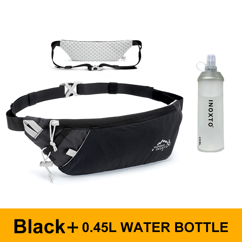 Lauftasche Hüfttasche 7,2 Zoll Sporttasche Handytasche Männer Frauen Wasserdichte Sporttasche kann Wasser halten Radfahren Handytasche Laufgürtel: schwarze farbe
