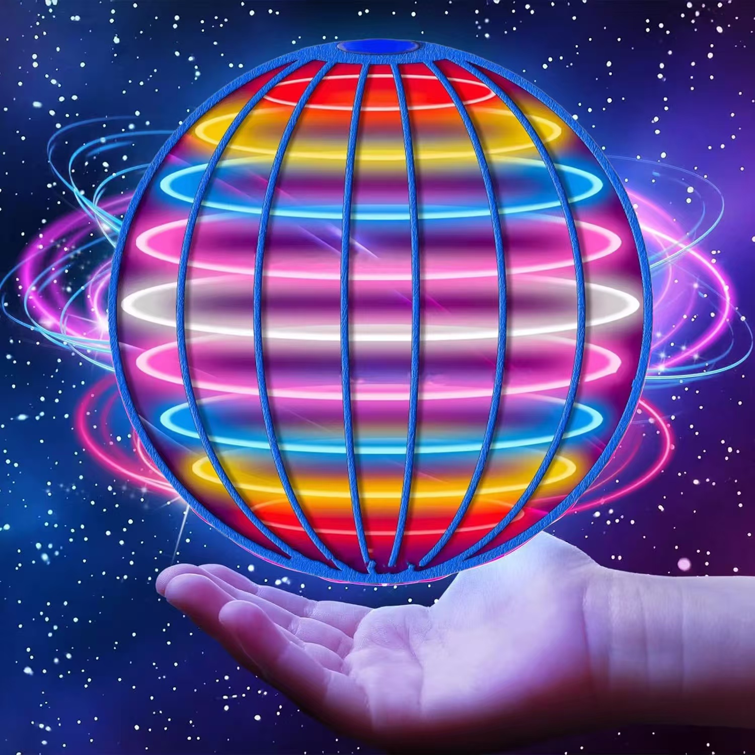 Palla giocattolo Palla volante magica Divertimento giocattolo per bambini Ragazzo Luminoso sospeso Giocattolo da esterno Ragazza Gioco per feste al coperto Giocattolo Regalo di festival