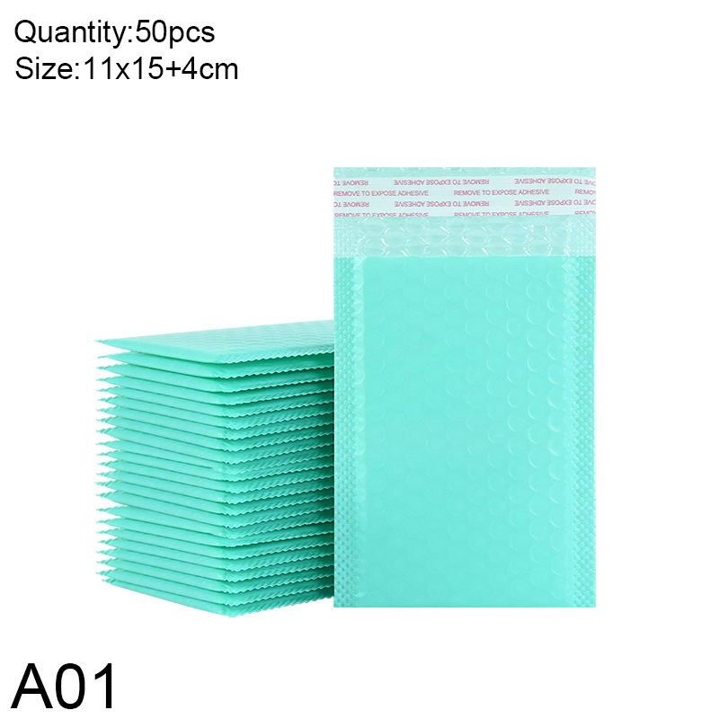 50pcs Bubble Mailers Padded Envelopes Bags Blue Purple Self-Seal Packaging Business Supplies Bubble Padding Bags: Deep Sapphire
