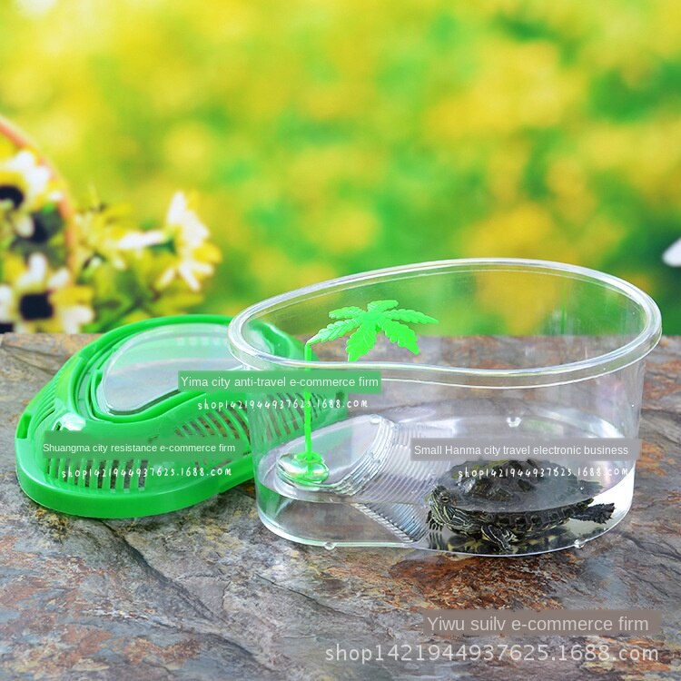 Transparent plastic small fish tank goldfish tank turtle tank pet box turtle box