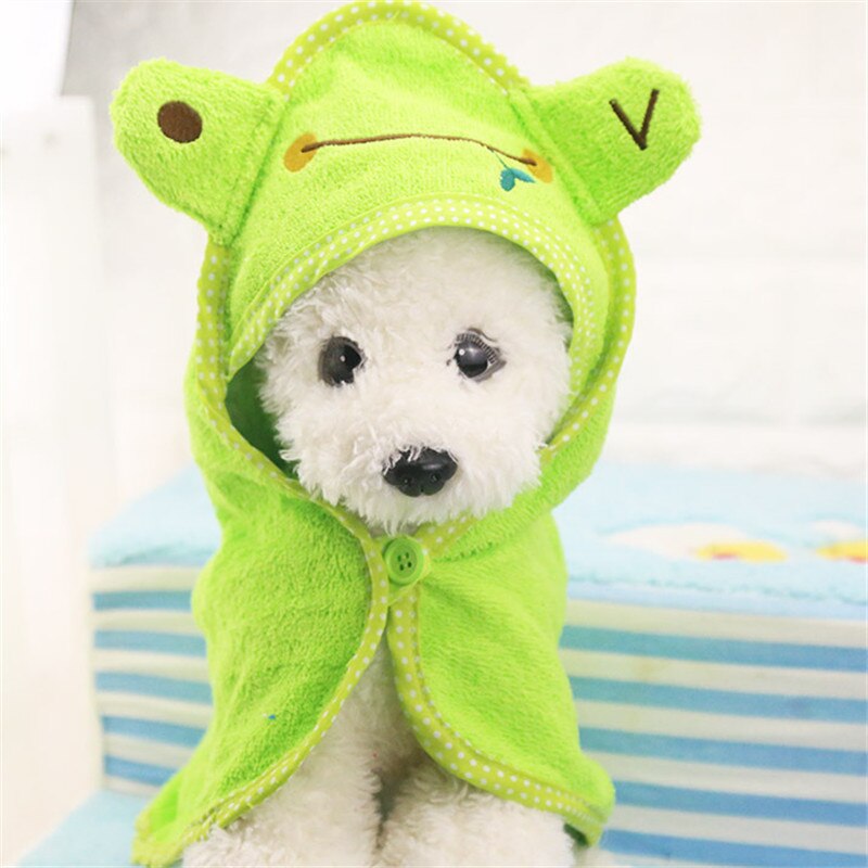 Dog Towel Drying Towel for Dogs Absorbent Shower Cartoon Puppy Dog Bath Towel Cat Pet Blankets Cleaning Pet Product Pet Supplies