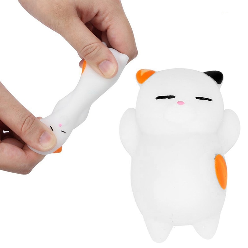 Cat Squishy Slow Rising Cute Soft Press Squeeze Mini Squishi Toy Phone Straps Stress Reliever Kawaii Squishies Stress Relief Toy