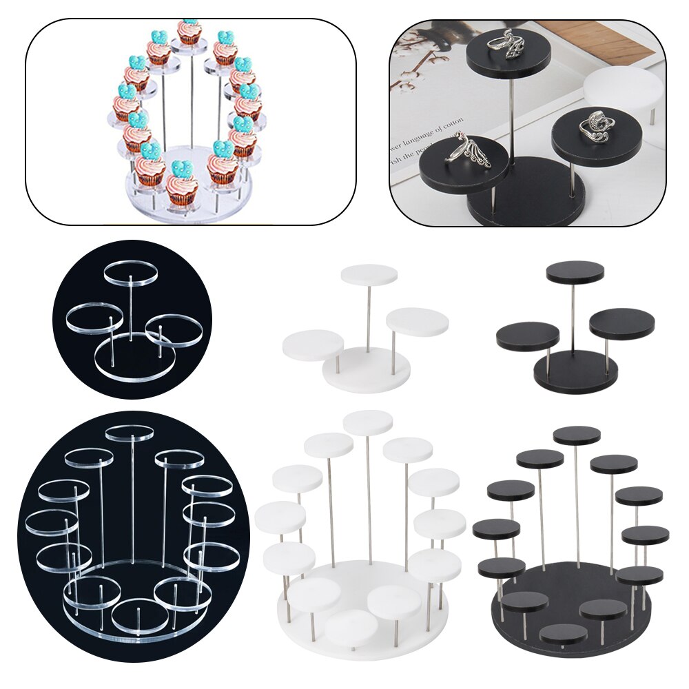 Acrylic Cupcake Display Stand for Jewelry Cake Dessert Rack Party Wedding Cake Stand 5mm Baby Shower Decoration Holder