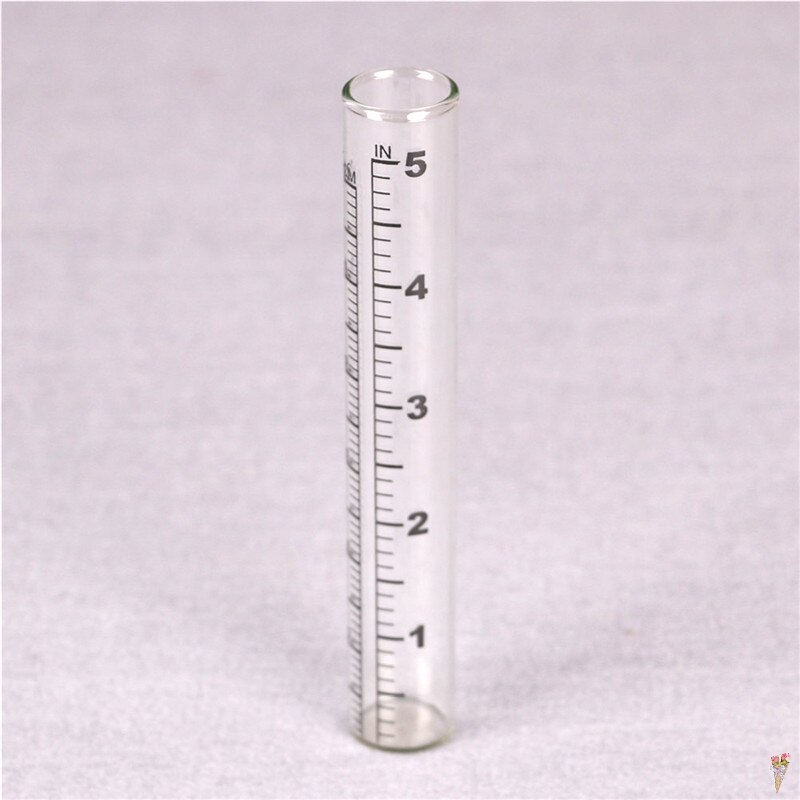 1Pc Glass Rain Gauge Replacement Tube For Laboratory Outdoor Home Garden Yard Supplies 14 X2.2cm