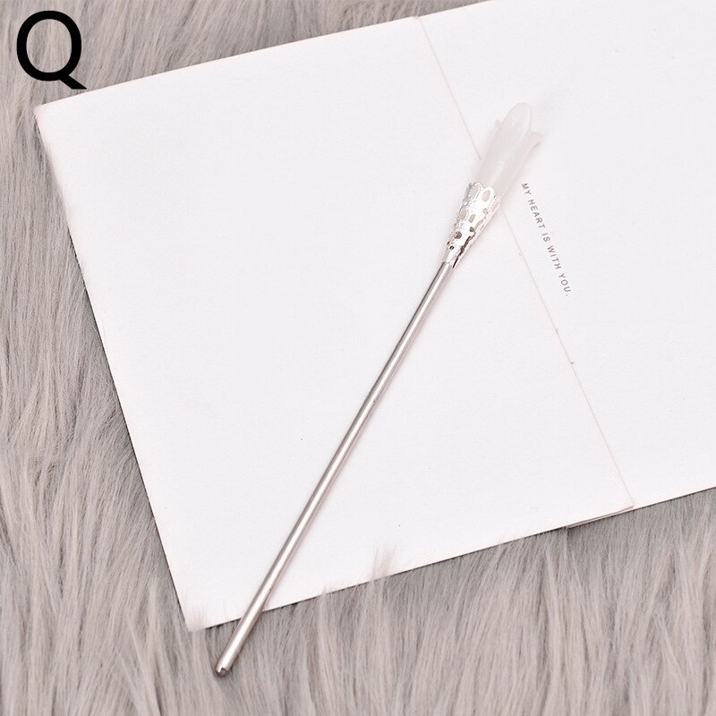 Pałeczki do włosów w stylu chińskim metalowe Rhinestone włosy kij kobiety Tassel kwiat perłowy chluba szpilka akcesoria biżuteria do włosów: Q