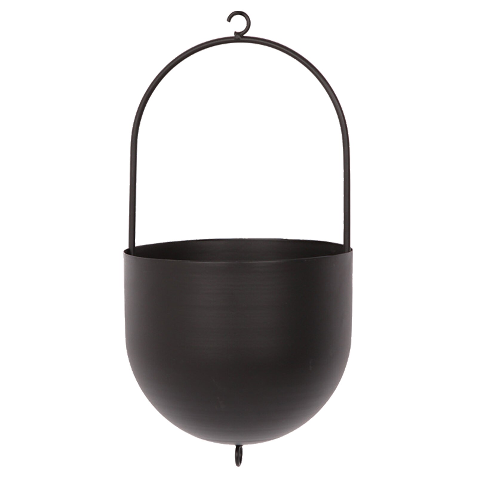 Nordic Wrought Iron Hanging Pot Metal Hanging Flower Pot Round Metal Plant Hanger Hanging Planter Home Garden Balcony Decoration: Default Title