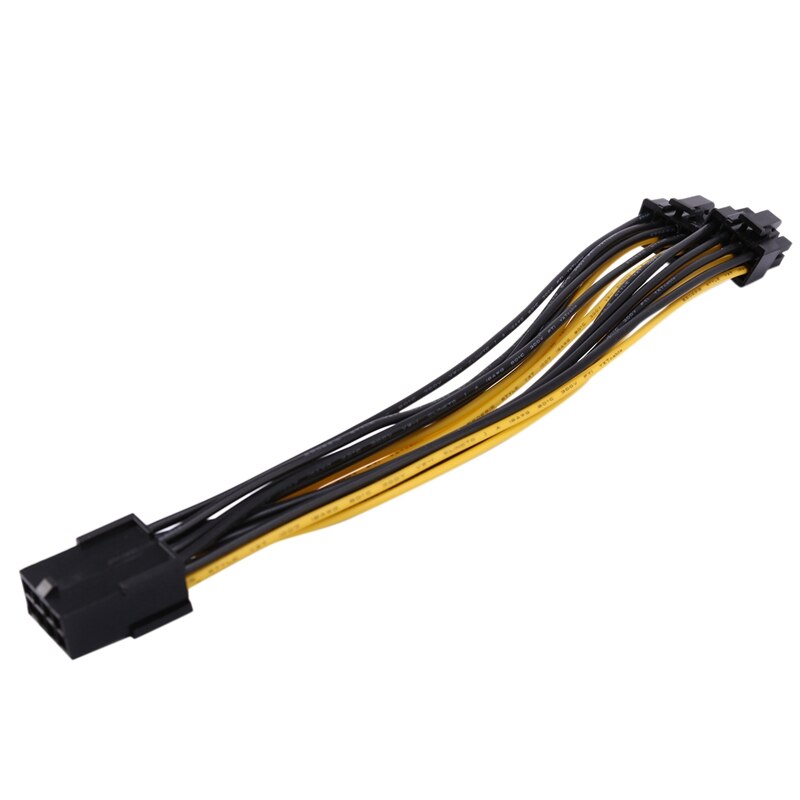 Pcie 8 Pin Naar 2X8 Pin (6 + 2) pci Express Adapter Power Cable Pcie Y - Splitter Verlengkabel 8 Inches (8 Pack)