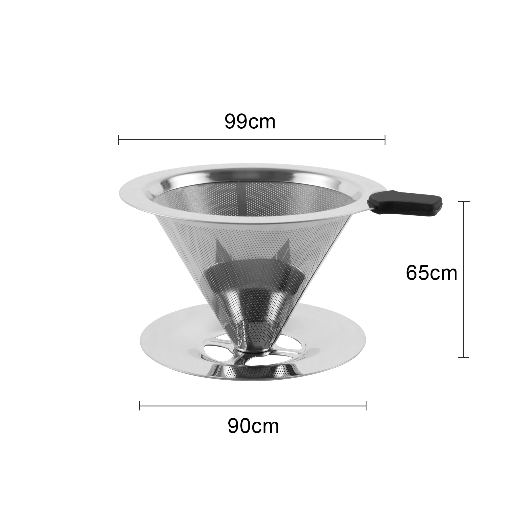 304 Rvs Cone Koffie Filter Druppelaar Dubbele Laag Mesh Koffie Cone Filter Huis Keuken Koffie Accessoires