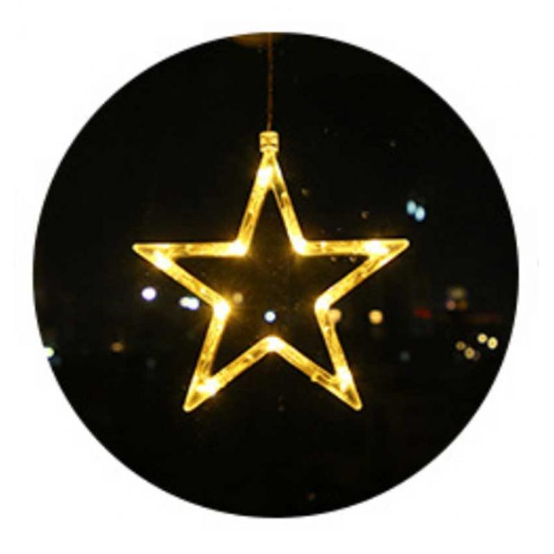 Christmas Decorations Storefront Window Lights Stars Moon Glass Window Christmas Tree Pendants Christmas Decoration: 6uff1a18cm