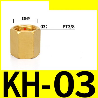 Messing Rohr Fitting Kupfer Schlauch Hex Kupplung Koppler Schnelle Connetor Innengewinde 1/8 &quot;1/4&quot; 3/8 &quot;1/2&quot; 3/4 &quot;BSP Für Wasser Kraftstoff Gas: KH-03