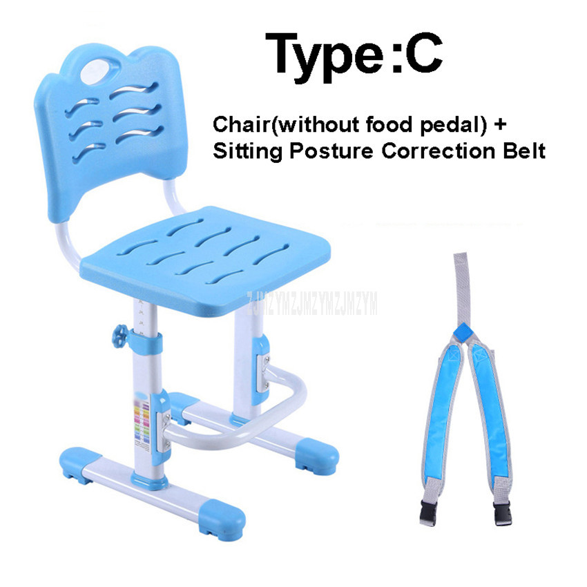 42-52cm Seat Height Child Children Learning Chair Liftable Sitting Posture Correction Student Study Writing Chair 3-18 years old: Type C