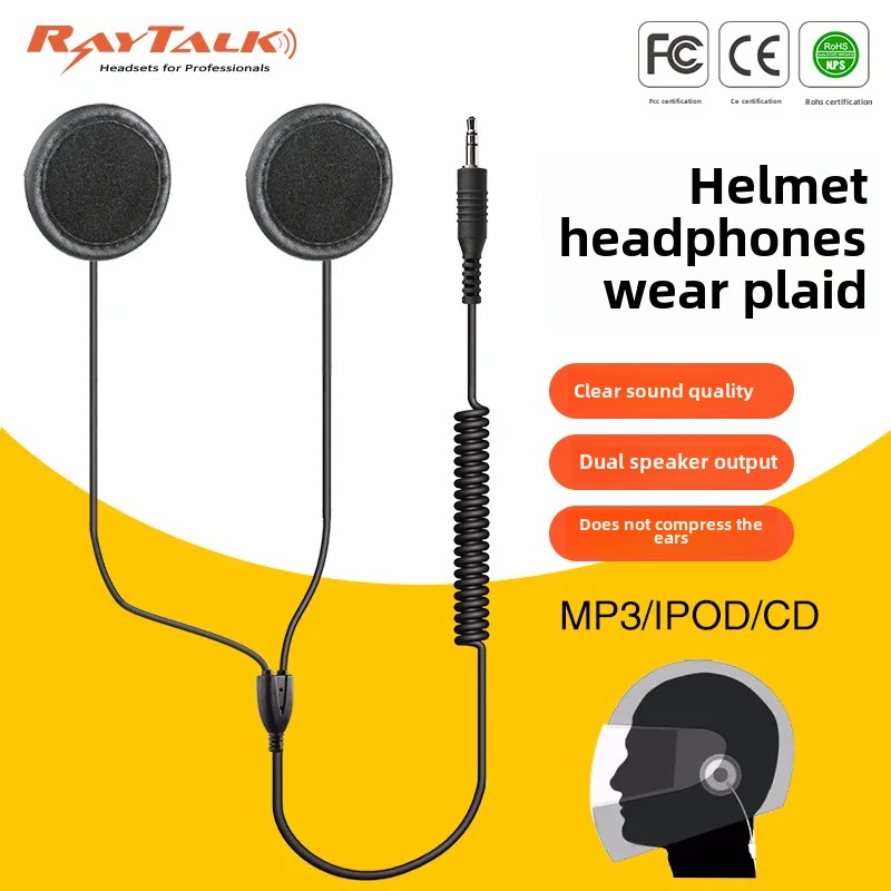 Motorcykelutrustning hjälmhörlurar  mp3 motorcykelsäkerhet skidåkning 3.5 utrustning heltäckande hörlurar hjälmmonterade