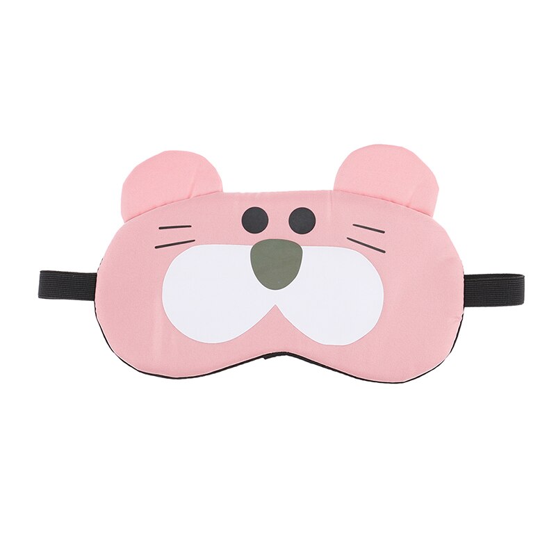 Slaap Oogmasker Slaapmasker Katoen Kat Ooglap Slaapmasker Leuke Eye Cover Travel Rest Eye Band Slapen Aid Blinddoeken: F