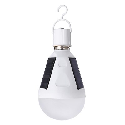 E27 Solar LED Lamp, 12 W Draagbare Oplaadbare Lights Lamp voor Indoor & Outdoor