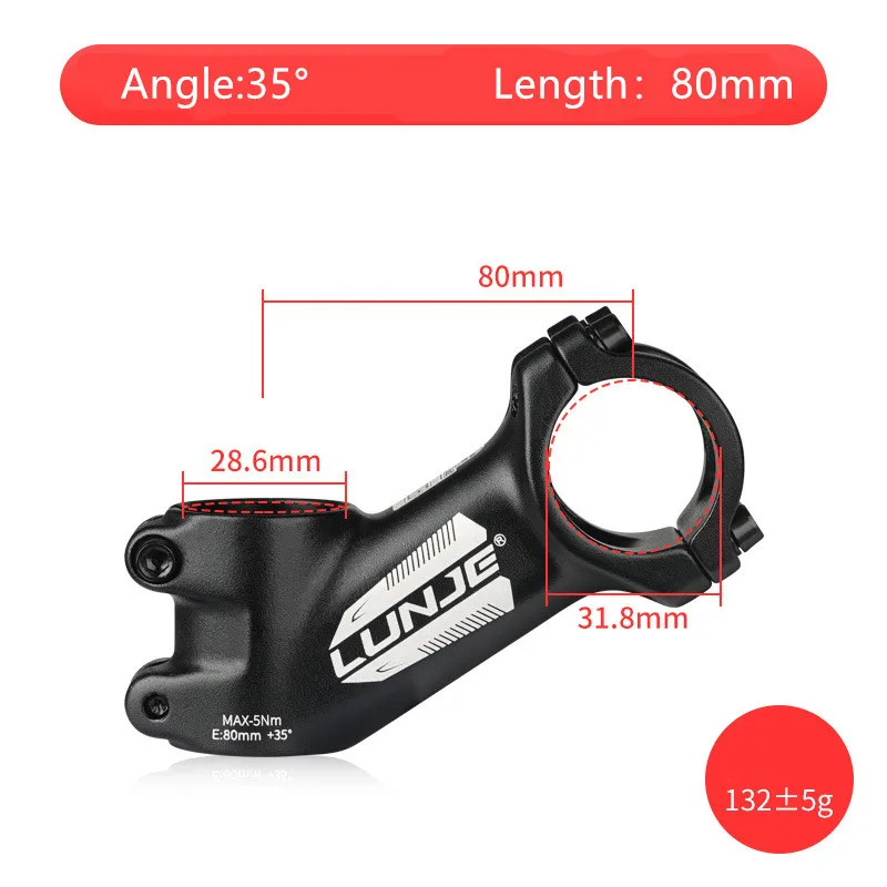 Ultralight Bike Stem 17 Degree Aluminium Alloy MTB Road Bicycle Stem 31.8mm 60/70/80/90/100/110 Mountain MTB Bicycle Power Parts: light yellow