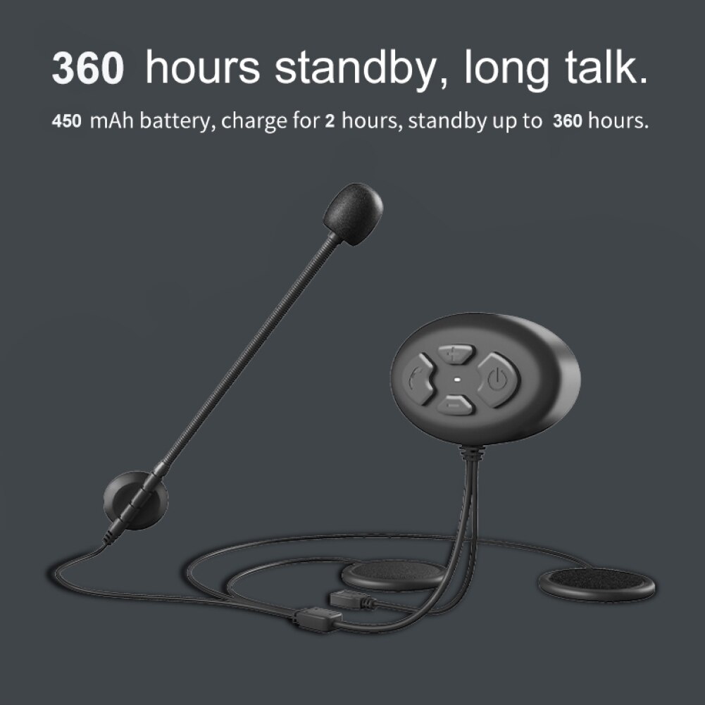 SALES! DK11 Bluetooth 5.0 Rechargeable Waterproof Motorcycle Headset Helmet Headphone