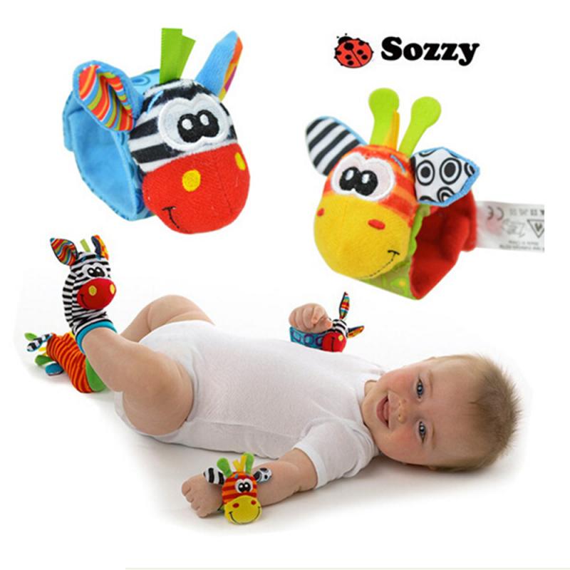 Baby skalller leksak skaller set baby sensoriska leksaker foot-finder strumpor handled skaller armband lockar barnets uppmärksamhet slumpmässigt