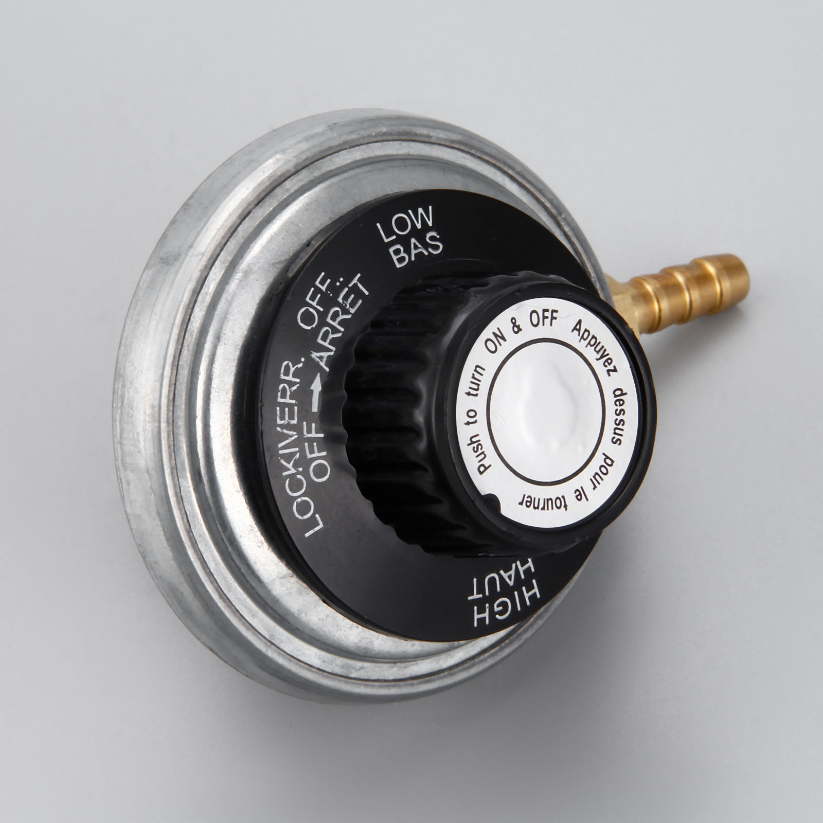 One Pound Propane Tank Low Pressure Gas Regulator Valve Adjustable Propane Tank 1/4inchbarb Hose Connection Kit 47600 BTU/HR