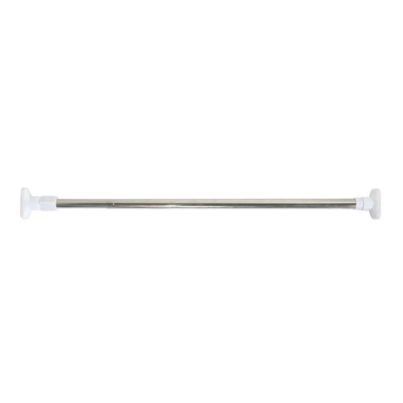 2X Stainless Steel Telescopic Rod Clothes Dryer Tension Rod Bathroom Rail Can Be Used For 19.69-27.56In Space