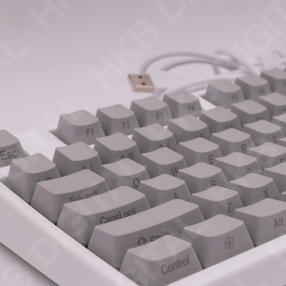 Gray Mechanical Keyboard Keycaps PBT OEM Profile Height 108 Keys for 60% 68% 80% 104 Keyboard GK61 SK61 Anne Pro 2