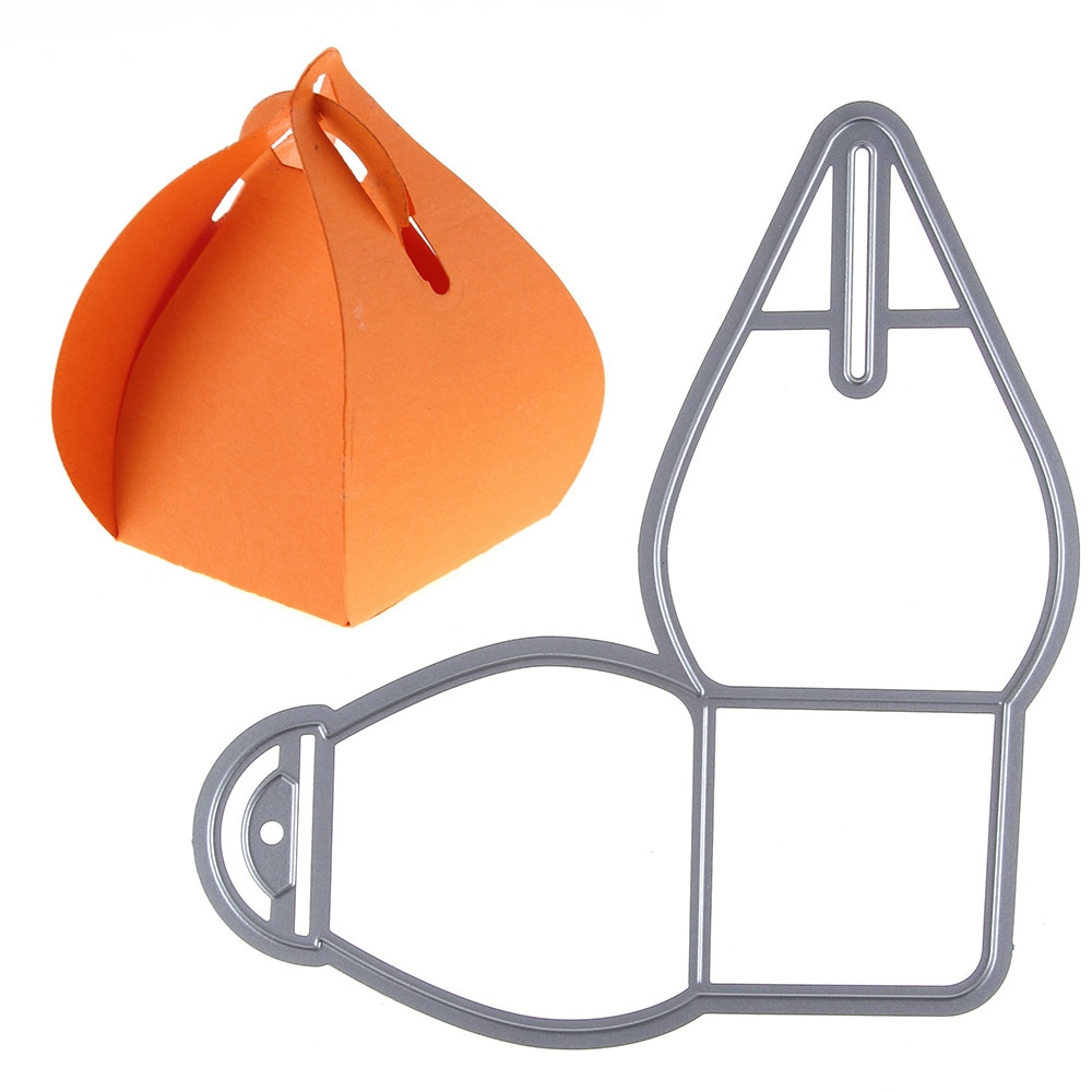 Curvy Keepsake Girt Box Metal Cutting Dies Frame For DIY Scrapbooking Decorative Embossing Handcraft Die Cutting Template