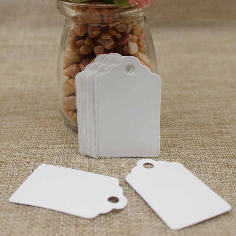 200 stuks 5*3cm beste -seeling diy kraft / wit / paars / marineblauwe papieren labels schelpkop label bagage trouwnotitie blanco prijskaartje: Lichtpaars