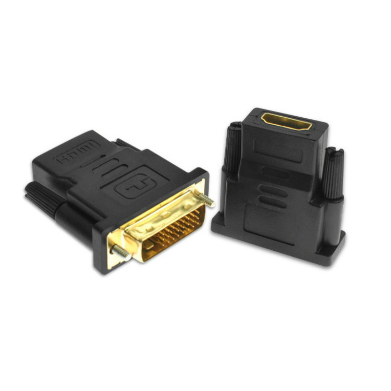 DVI 24+1 Male to HDMI Adapter Cables DVI 24k Gold Plated Plug to HDMI Converter 1080P for PC PS3 Projector Monitor HDTV