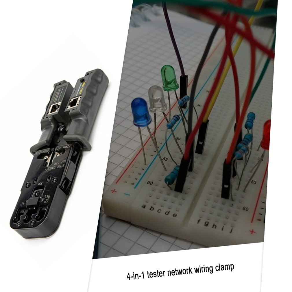 Through Hole Cable Clamp Perforated Crystal Head Crimping Tool Multifunctional Cable Clamp Cable Pliers
