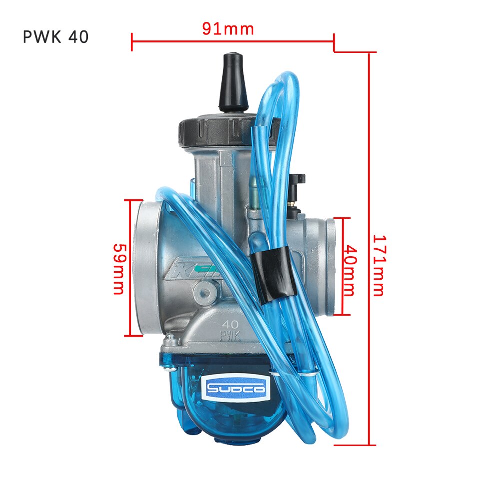 Carburador PWK para moto de cross, piezas para Kawasaki KDX200, KX125, KX250, Suzuki RM125, RM250, 38mm, 35mm, 40mm, 42mm, 36mm, 33mm, 34mm: PWK 40